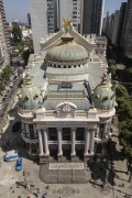 Picture taken with drone of the Municipal Theater of Rio de Janeiro (1909) - Rio de Janeiro city - Rio de Janeiro state (RJ) - Brazil