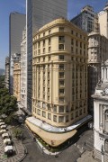 Picture taken with drone of historic building and Bar Amarelinho - Rio de Janeiro city - Rio de Janeiro state (RJ) - Brazil