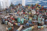 Project Morrinho - work of the collective exhibition Shelter and Land, Art and Society in Brazil - Art Museum of Rio (MAR) - Rio de Janeiro city - Rio de Janeiro state (RJ) - Brazil