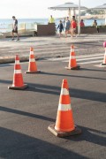 Traffic cone - Post 6 on Copacabana Beach - Rio de Janeiro city - Rio de Janeiro state (RJ) - Brazil