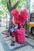 Bate-bolas (beats-ball) of Turma King lord during the original Reveler Contest - Cinelandia - Rio de Janeiro city - Rio de Janeiro state (RJ) - Brazil