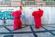 Bate-bolas (beats-ball) of Turma King lord during the original Reveler Contest - Cinelandia - Rio de Janeiro city - Rio de Janeiro state (RJ) - Brazil