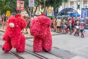Bate-bolas (beats-ball) of Turma King lord during the original Reveler Contest - Cinelandia - Rio de Janeiro city - Rio de Janeiro state (RJ) - Brazil