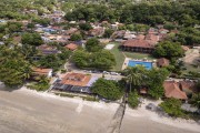 Picture taken with drone of a village on Cumuruxatiba Beach - Prado city - Bahia state (BA) - Brazil