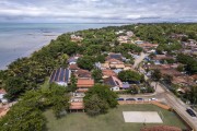 Picture taken with drone of a village on Cumuruxatiba Beach - Prado city - Bahia state (BA) - Brazil