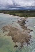 Picture taken with drone of coral reef at Moreira Beach - Prado city - Bahia state (BA) - Brazil