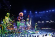 Boi Caprichoso (Capricious Ox) apresentation during the Parintins Folklore Festival - Amazonino Mendes Cultural Center and Sportive (1988) - also known as Bumbodromo - Parintins city - Amazonas state (AM) - Brazil