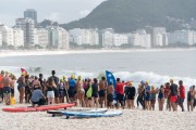 Swimmers entering the sea at Copacabana Beach - Rio de Janeiro city - Rio de Janeiro state (RJ) - Brazil