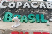 Sand sculpture - Copacabana Beach - Rio de Janeiro city - Rio de Janeiro state (RJ) - Brazil