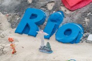 Sand sculpture - Copacabana Beach - Rio de Janeiro city - Rio de Janeiro state (RJ) - Brazil