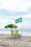 Beach umbrella and beach chairs for rent - Post 6 of Copacabana Beach - Rio de Janeiro city - Rio de Janeiro state (RJ) - Brazil