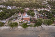 Picture taken with drone of a village on Cumuruxatiba Beach - Prado city - Bahia state (BA) - Brazil