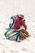 Street vendor of Kanga beachs - Copacabana Beach - Rio de Janeiro city - Rio de Janeiro state (RJ) - Brazil