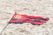 Flag of Flamengo on Copacabana Beach - Rio de Janeiro city - Rio de Janeiro state (RJ) - Brazil