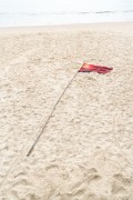 Flag of Flamengo on Copacabana Beach - Rio de Janeiro city - Rio de Janeiro state (RJ) - Brazil