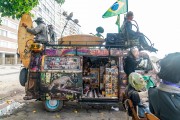 Kombi, Sid dos Ets, decorated with exotic and alien cinematic motifs at a demonstration entitled Amnesty Now - organized by supporters of former president Jair Bolsonaro - Rio de Janeiro city - Rio de Janeiro state (RJ) - Brazil