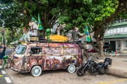 Kombi, Sid dos Ets, decorated with exotic and alien cinematic motifs at a demonstration entitled Amnesty Now - organized by supporters of former president Jair Bolsonaro - Rio de Janeiro city - Rio de Janeiro state (RJ) - Brazil