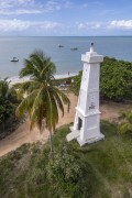 Picture taken with drone of Navy Lighthouse in the village of Ponta do Corumbau - Prado city - Bahia state (BA) - Brazil