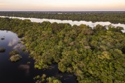 Picture taken with drone of river islands - Anavilhanas National Park  - Novo Airao city - Amazonas state (AM) - Brazil