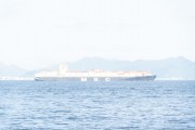 Cargo ship seen from Copacabana Beach - Rio de Janeiro city - Rio de Janeiro state (RJ) - Brazil