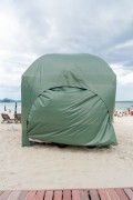 Canvas covering beach tent - Copacabana Beach - Rio de Janeiro city - Rio de Janeiro state (RJ) - Brazil