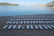 Woman in bikini lying on sun lounger - Jakob Beach - Dubrovnik - Dubrovnik-Neretva County - Croatia