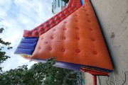 Inflatable slide for children to play - Nossa Senhora da Paz Square - Rio de Janeiro city - Rio de Janeiro state (RJ) - Brazil