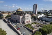 Picture taken with drone of the Amazon Theatre (1896) - Manaus city - Amazonas state (AM) - Brazil