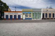 Colorful historic houses in Largo de Sao Sebastiao - Manaus city - Amazonas state (AM) - Brazil