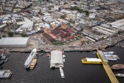 Picture taken with drone of Adolpho Lisboa Municipal Market (1883) - Manaus city - Amazonas state (AM) - Brazil