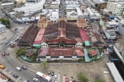 Picture taken with drone of Adolpho Lisboa Municipal Market (1883) - Manaus city - Amazonas state (AM) - Brazil