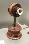 Telephone, model used by Dom Pedro II, n.d. - In wood, metal and white porcelain - Collection of the Brazilian Historical and Geographical Institute (IHGB) - Rio de Janeiro city - Rio de Janeiro state (RJ) - Brazil