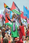 Artistic procession Parade 7 - Art in Resistance - parade of artists on Independence Day - Rio de Janeiro city - Rio de Janeiro state (RJ) - Brazil