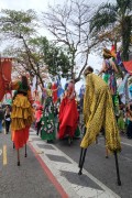 Stilt walkers of Brazilian Company of Mysteries and News (Ligia Veiga) - Artistic procession Parade 7 - Art in Resistance - Rio de Janeiro city - Rio de Janeiro state (RJ) - Brazil