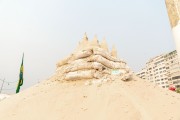 Sand sculpture - Copacabana Beach - Rio de Janeiro city - Rio de Janeiro state (RJ) - Brazil