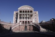 Facade of the Amazon Theatre (1896) - Manaus city - Amazonas state (AM) - Brazil