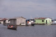Floating houses on Lake Tefe - Tefe city - Amazonas state (AM) - Brazil