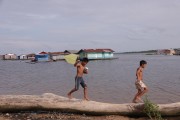 Children playing at Lake Tefe - Tefe city - Amazonas state (AM) - Brazil