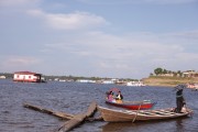 Canoes on Lake Tefe - Tefe city - Amazonas state (AM) - Brazil