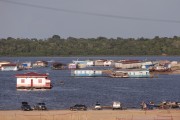 Floating houses on Lake Tefe - Tefe city - Amazonas state (AM) - Brazil