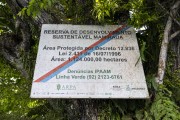 Information sign - Mamiraua Sustainable Development Reserve - Alvaraes city - Amazonas state (AM) - Brazil