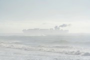 Cargo ship seen from Diabo Beach - Rio de Janeiro city - Rio de Janeiro state (RJ) - Brazil