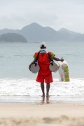 Street vendor selling mate tea on Copacabana Beach - Rio de Janeiro city - Rio de Janeiro state (RJ) - Brazil