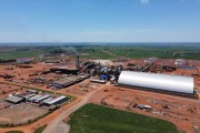 Picture taken with drone of Santa Adélia Plant - Producer of alcohol and sugar - Interlagos Unit - Pereira Barreto city - Sao Paulo state (SP) - Brazil