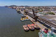 Picture taken with drone of the Port of Paranagua - Paranagua city - Parana state (PR) - Brazil