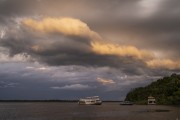 Sunset with rain clouds on Anavilhanas National Park  - Manaus city - Amazonas state (AM) - Brazil