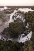 Picture taken with drone of waterfalls in Iguaçu National Park - Border between Brazil and Argentina - Foz do Iguacu city - Parana state (PR) - Brazil