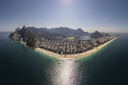 Picture taken with drone of the waterfront of Leblon Beach and Ipanema Beach - Rio de Janeiro city - Rio de Janeiro state (RJ) - Brazil