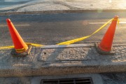 Traffic cone - Post 6 on Copacabana Beach - Rio de Janeiro city - Rio de Janeiro state (RJ) - Brazil