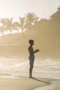 Young person on Arpoador Beach - Rio de Janeiro city - Rio de Janeiro state (RJ) - Brazil